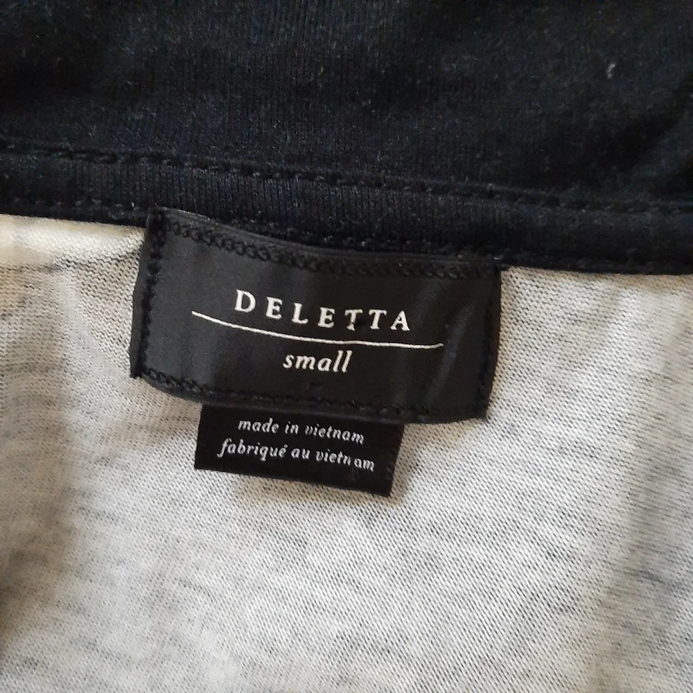Anthropologie Deletta Peplum Top Size Small